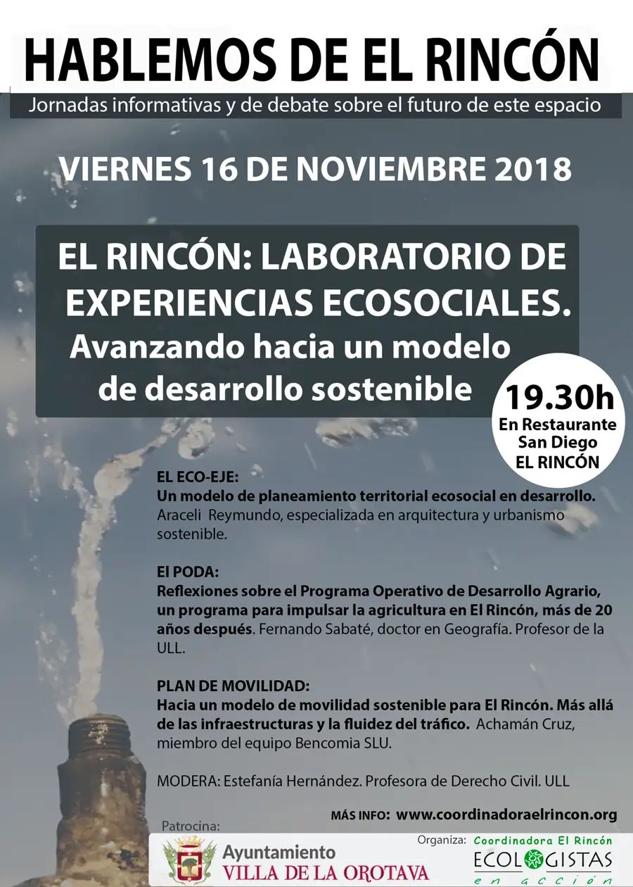 Cartel del evento - Laboratorio de experiencias ecosociales